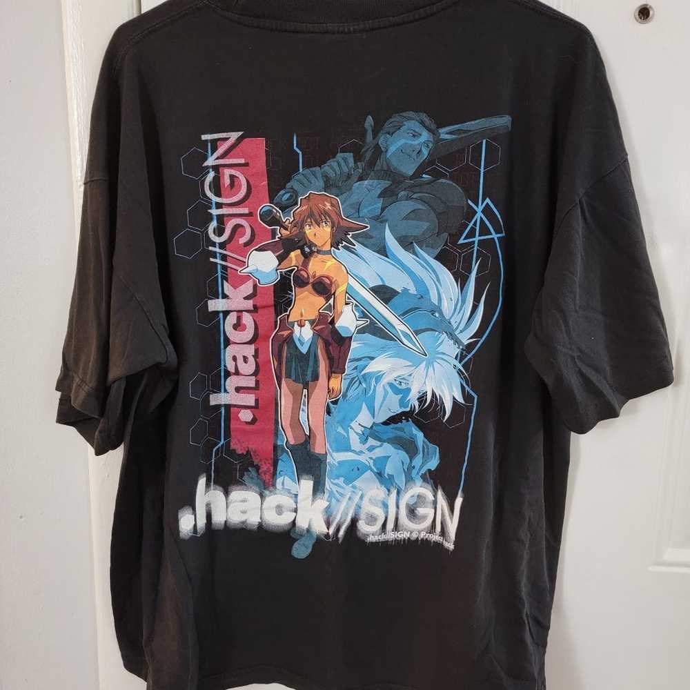 Vintage 2003 .Hack//sign anime show shirt - image 1