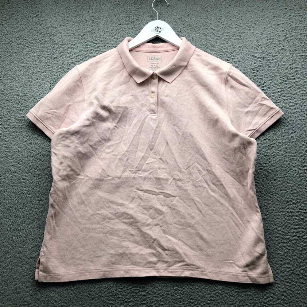 Vintage LL Bean Polo Shirt Women's XL Short Sleev… - image 1