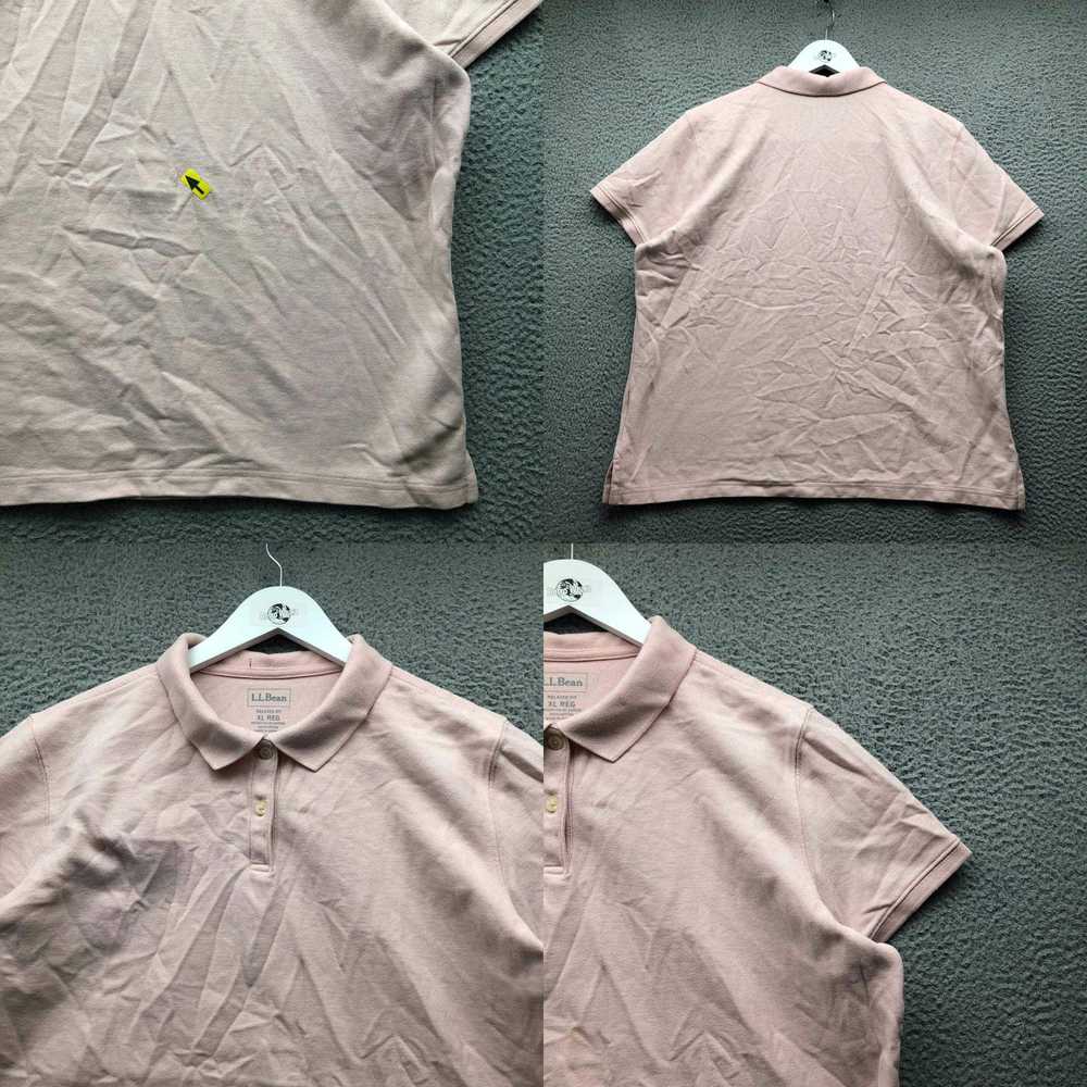 Vintage LL Bean Polo Shirt Women's XL Short Sleev… - image 4