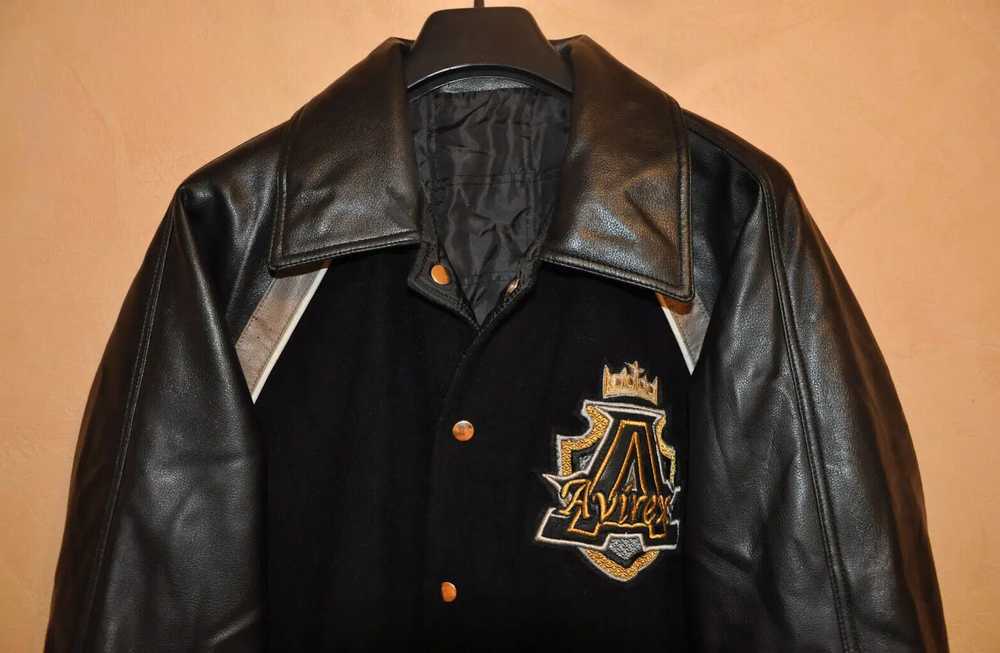 Al Wissam Avirex Wool Logo Bomber Jacket Vintage … - image 3