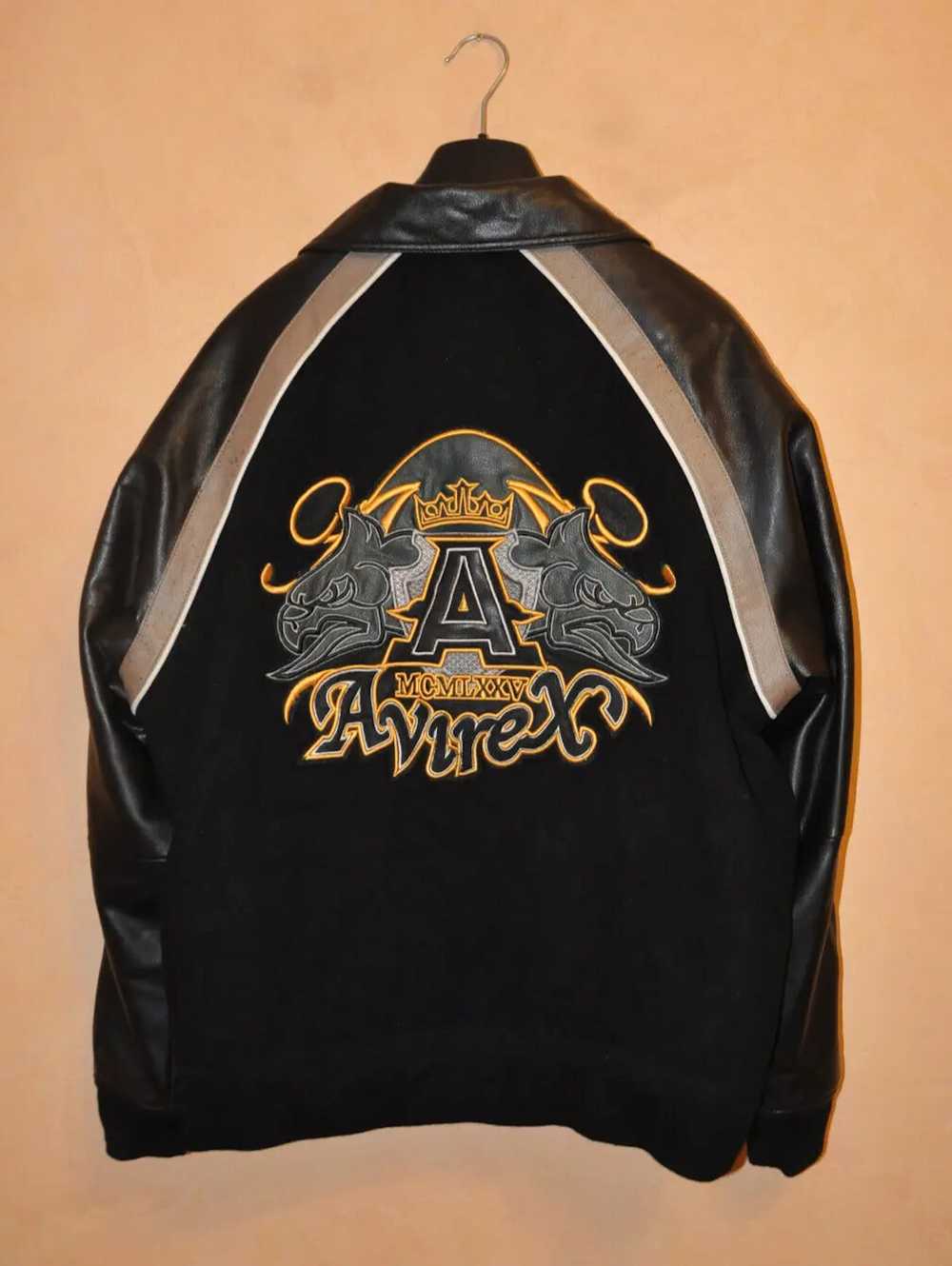 Al Wissam Avirex Wool Logo Bomber Jacket Vintage … - image 6