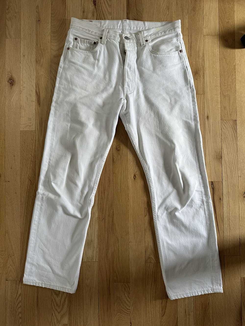 Levi's Vintage White Levi’s 501 Jeans - image 1