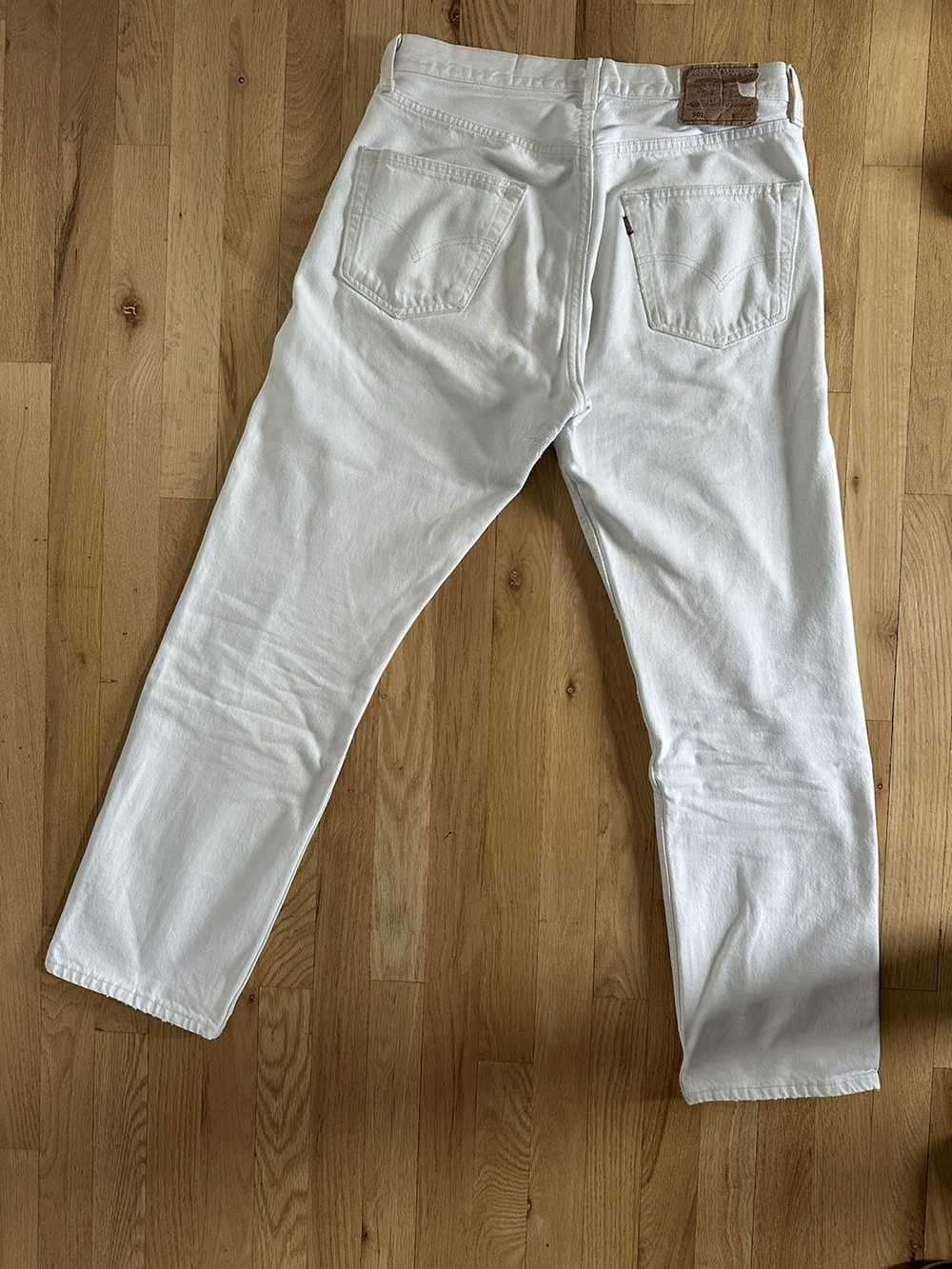 Levi's Vintage White Levi’s 501 Jeans - image 2