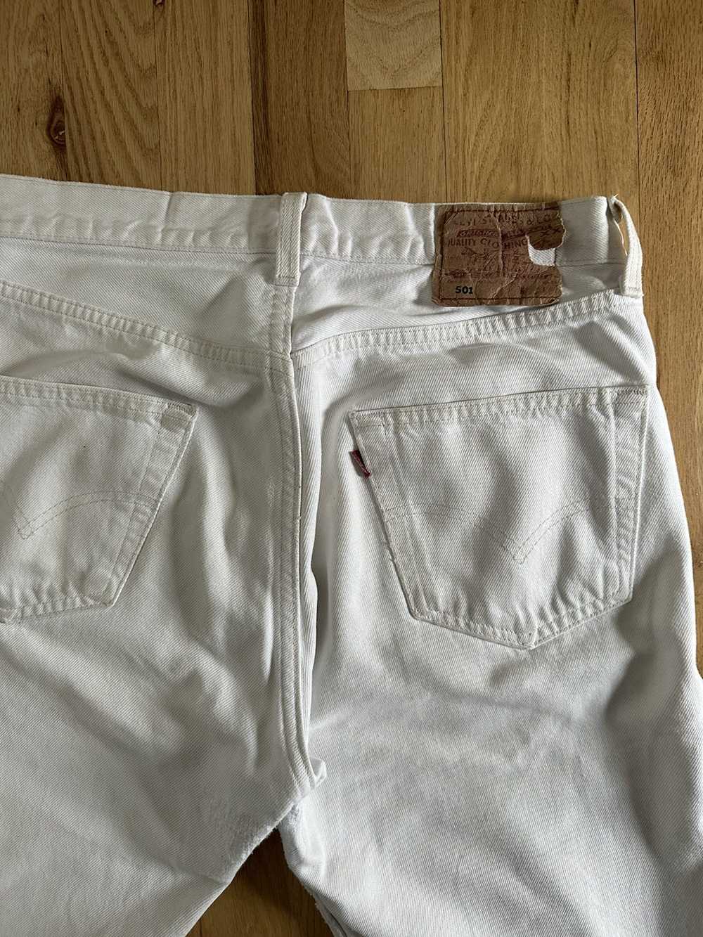 Levi's Vintage White Levi’s 501 Jeans - image 3