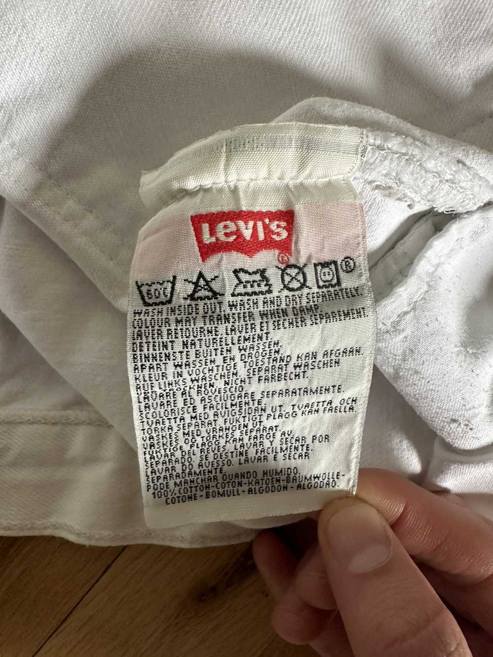 Levi's Vintage White Levi’s 501 Jeans - image 5