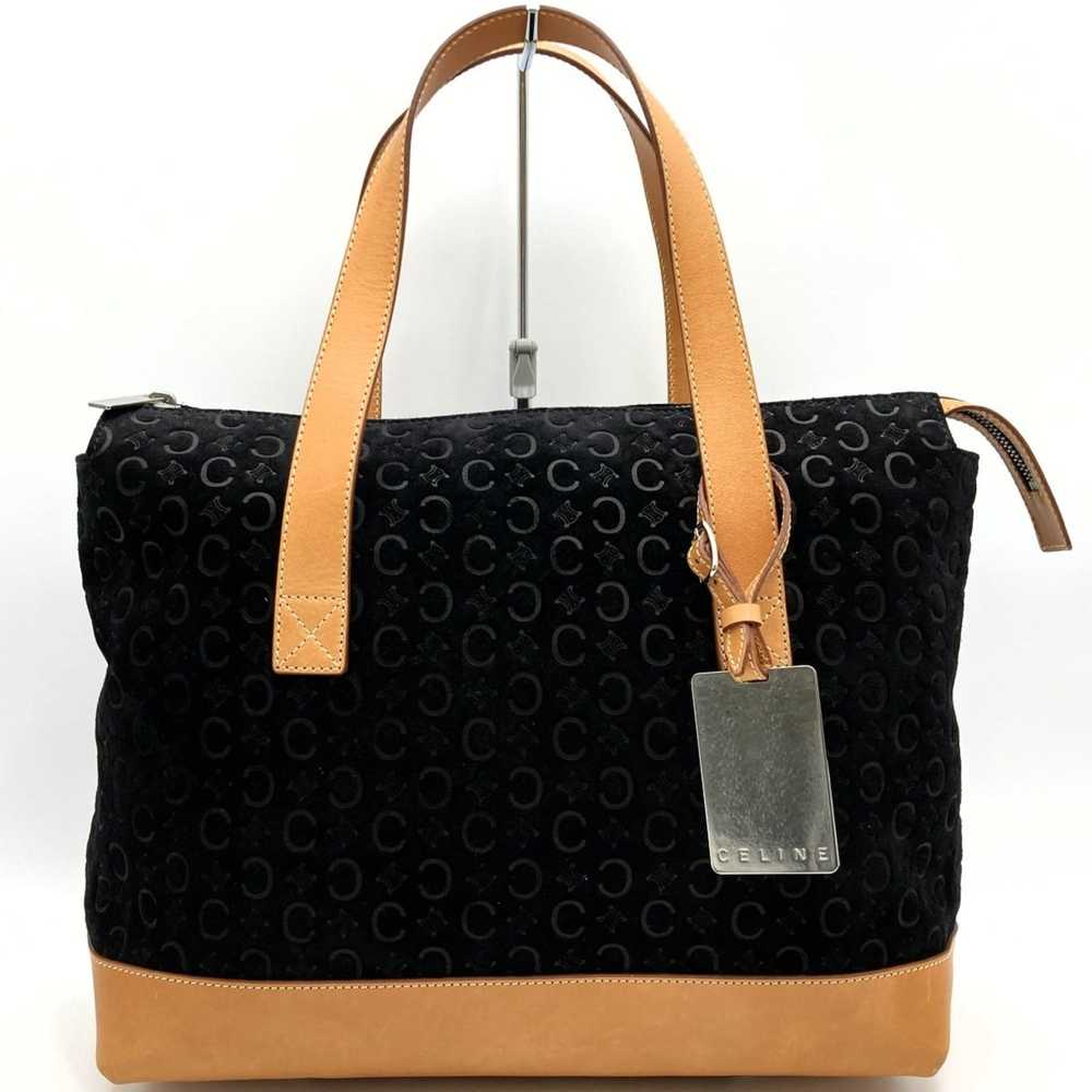 Celine CELINE C macadam tote bag handbag black su… - image 1