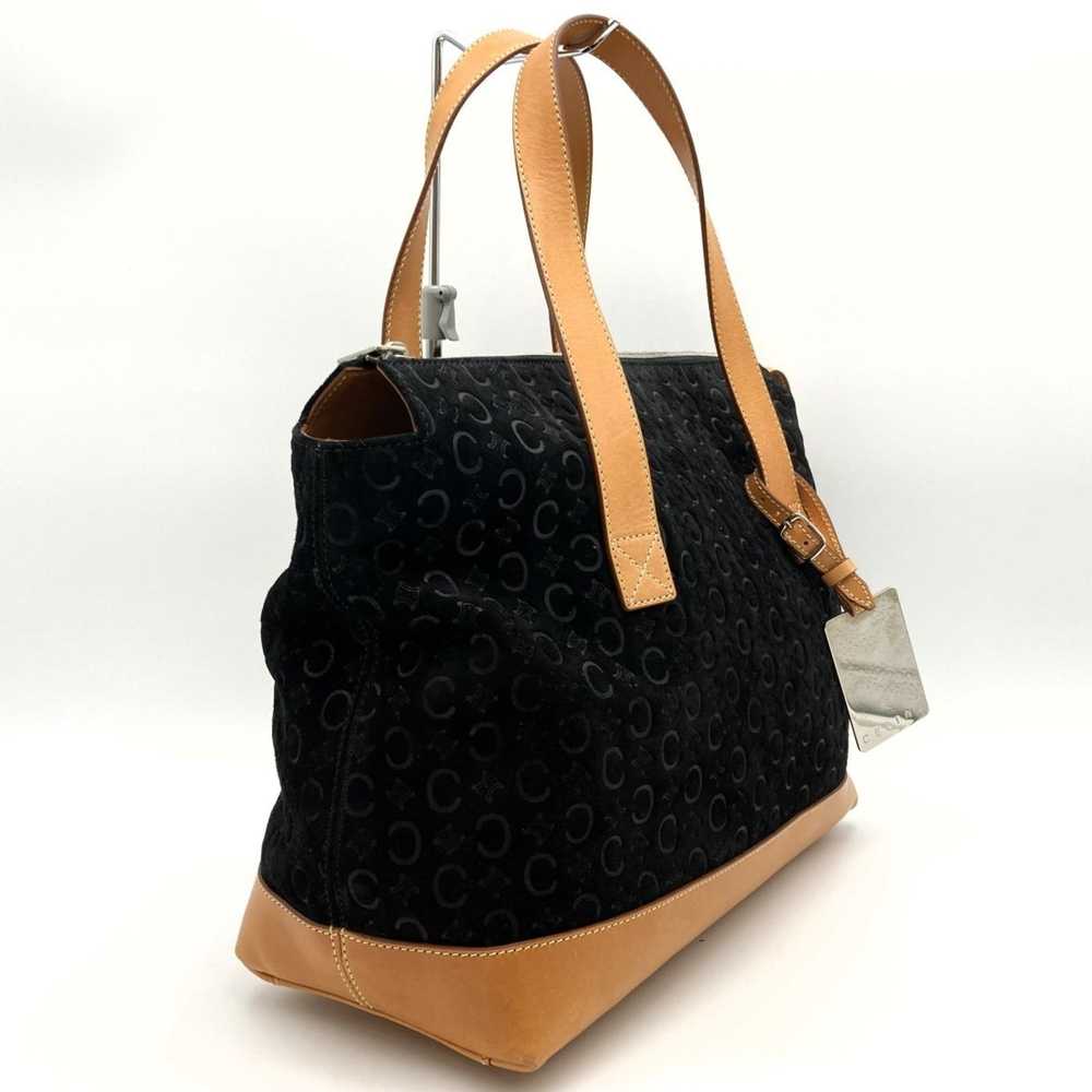 Celine CELINE C macadam tote bag handbag black su… - image 3