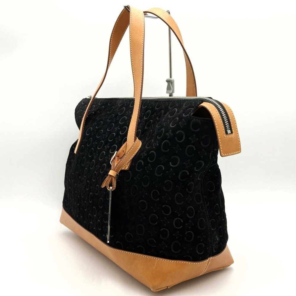 Celine CELINE C macadam tote bag handbag black su… - image 4