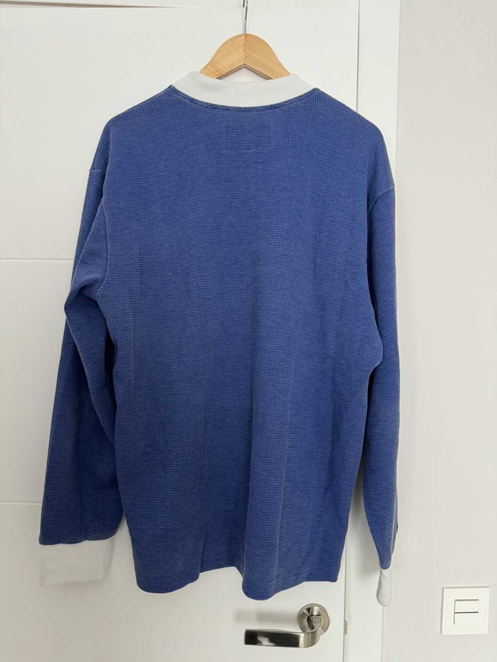 Corteiz Corteiz CRTZ blue waffle sweater workwear… - image 2