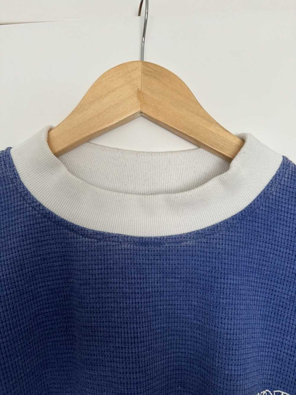 Corteiz Corteiz CRTZ blue waffle sweater workwear… - image 5