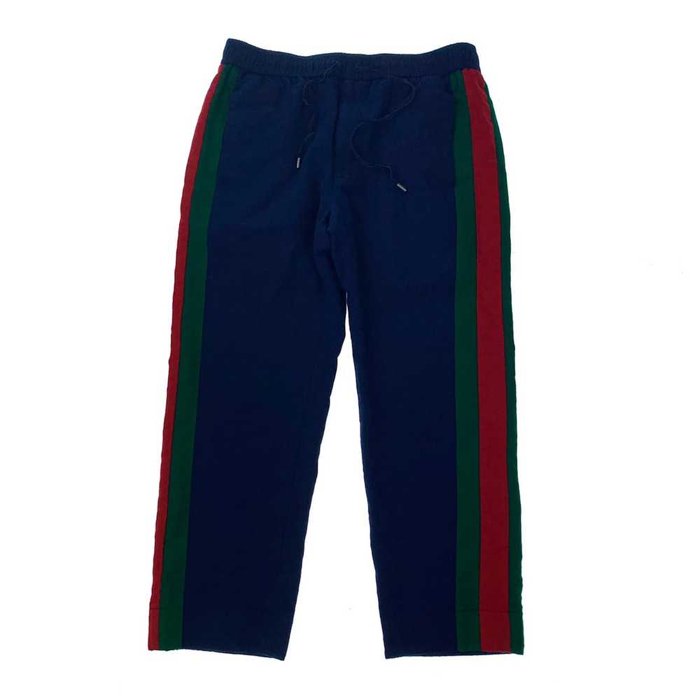 Gucci Gucci Blue Side Stripe Cropped Trousers - image 2