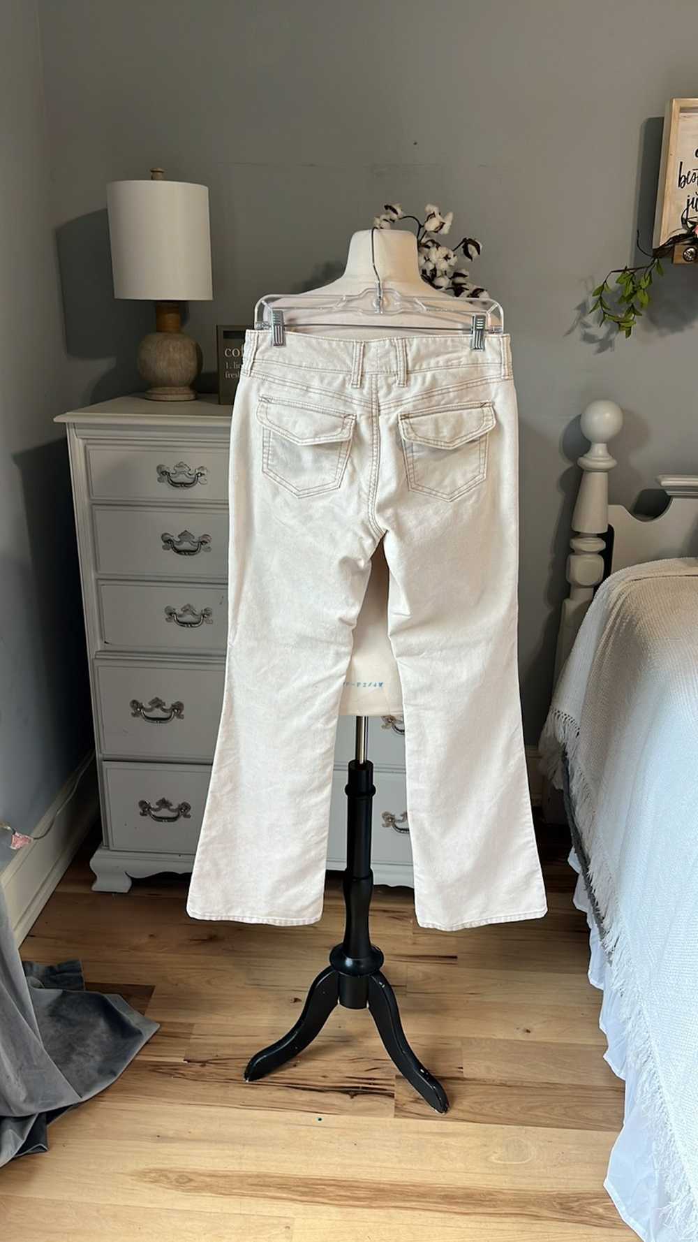 Gap GAP Cords Beige Corduroy Pants Low Rise Strai… - image 2