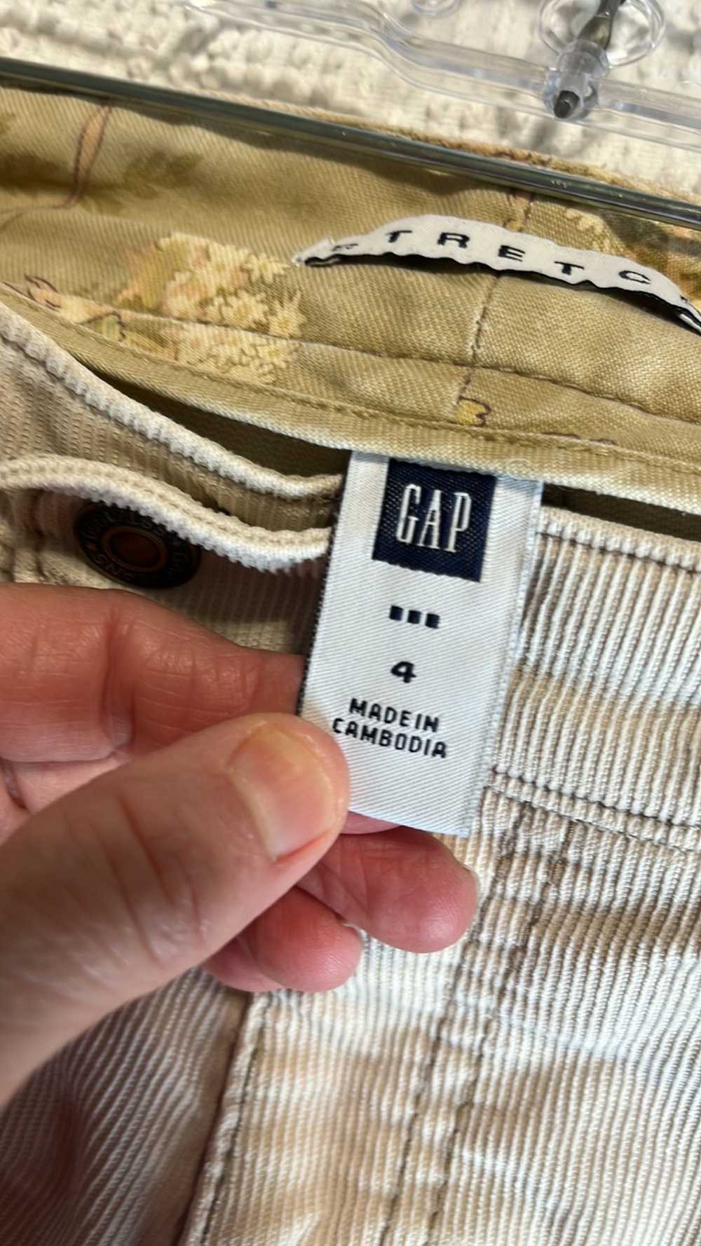 Gap GAP Cords Beige Corduroy Pants Low Rise Strai… - image 6