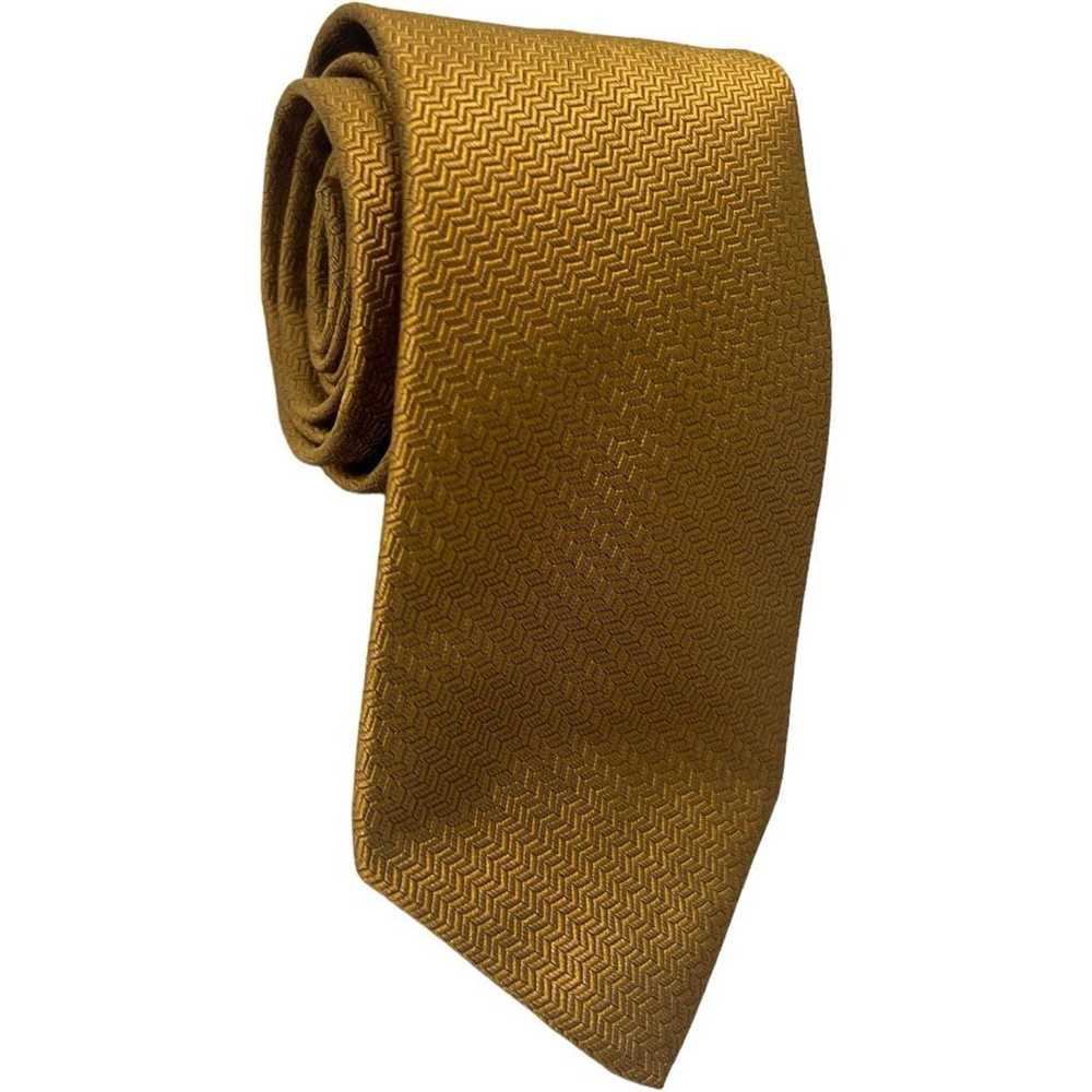 Tom James Tom James Men's Silk Necktie, Herringbo… - image 1