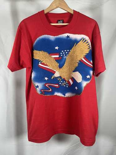 Hanes × Vintage Vintage USA America Bald Eagle Bi… - image 1