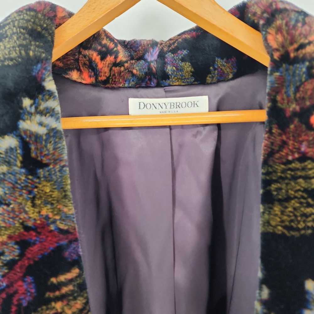 Vintage Donnybrook VTG Over-Sized Floral Faux Fur… - image 10