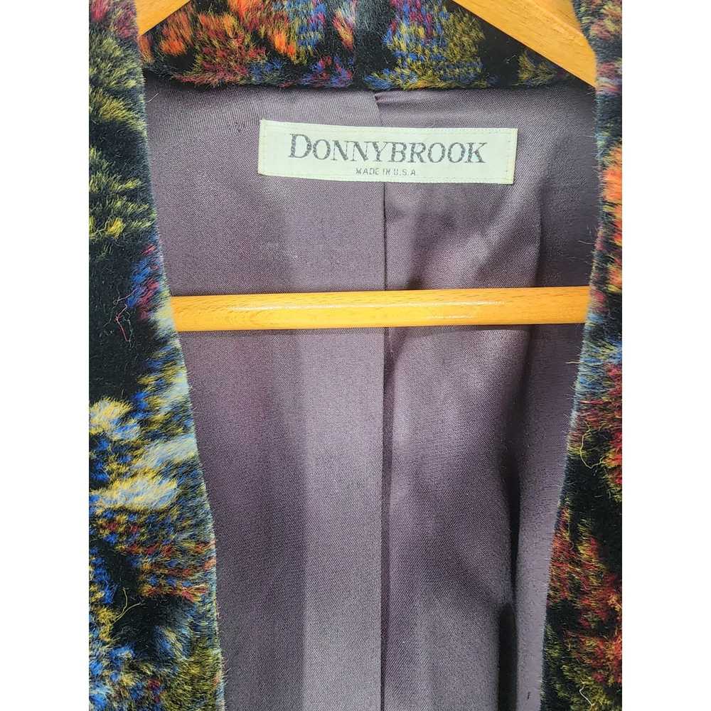 Vintage Donnybrook VTG Over-Sized Floral Faux Fur… - image 3