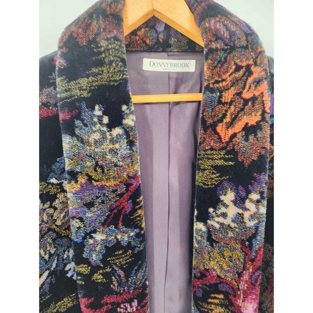 Vintage Donnybrook VTG Over-Sized Floral Faux Fur… - image 9
