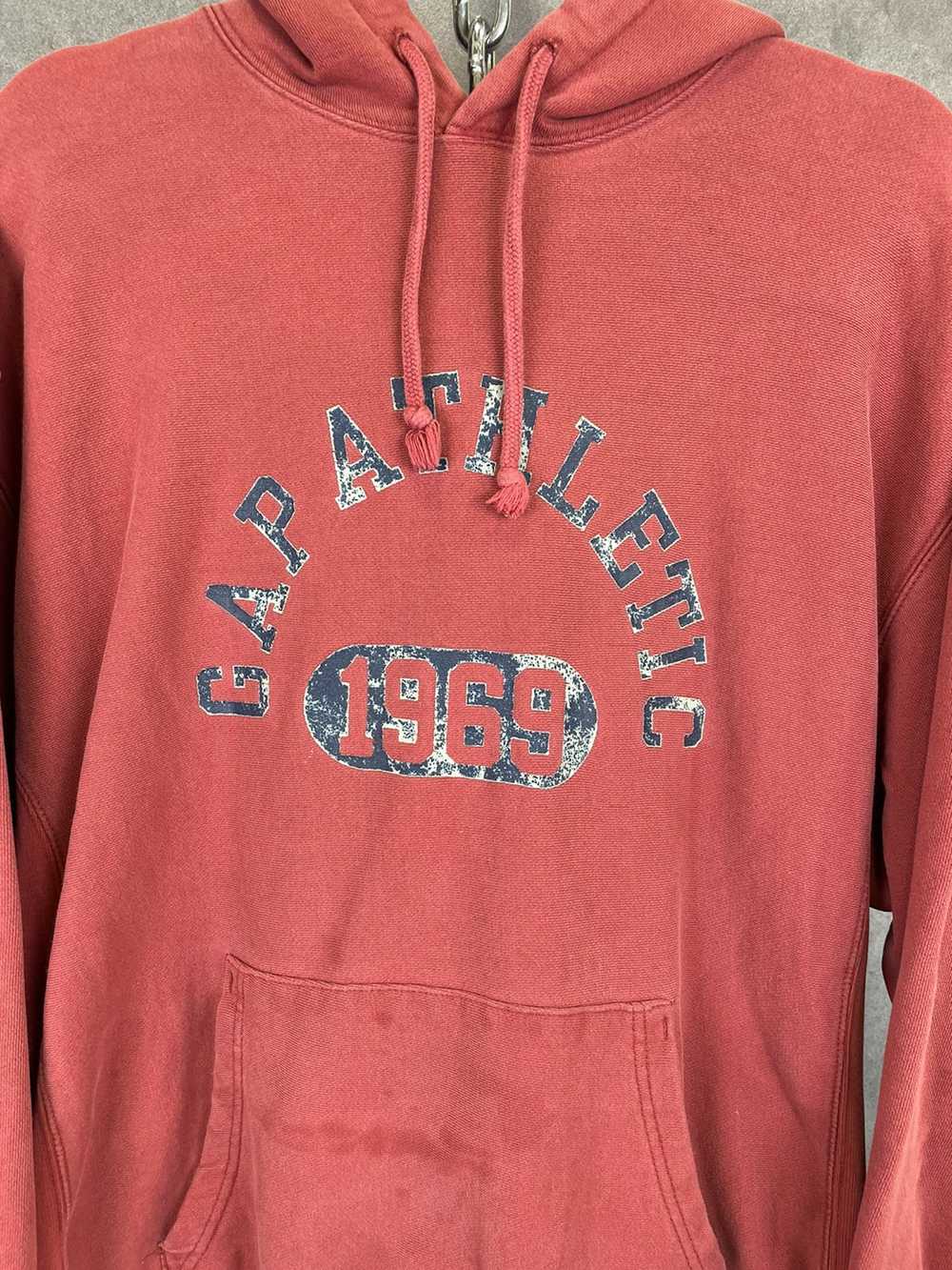 Gap 90s Gap Athletic red collegiate pullover hood… - image 4