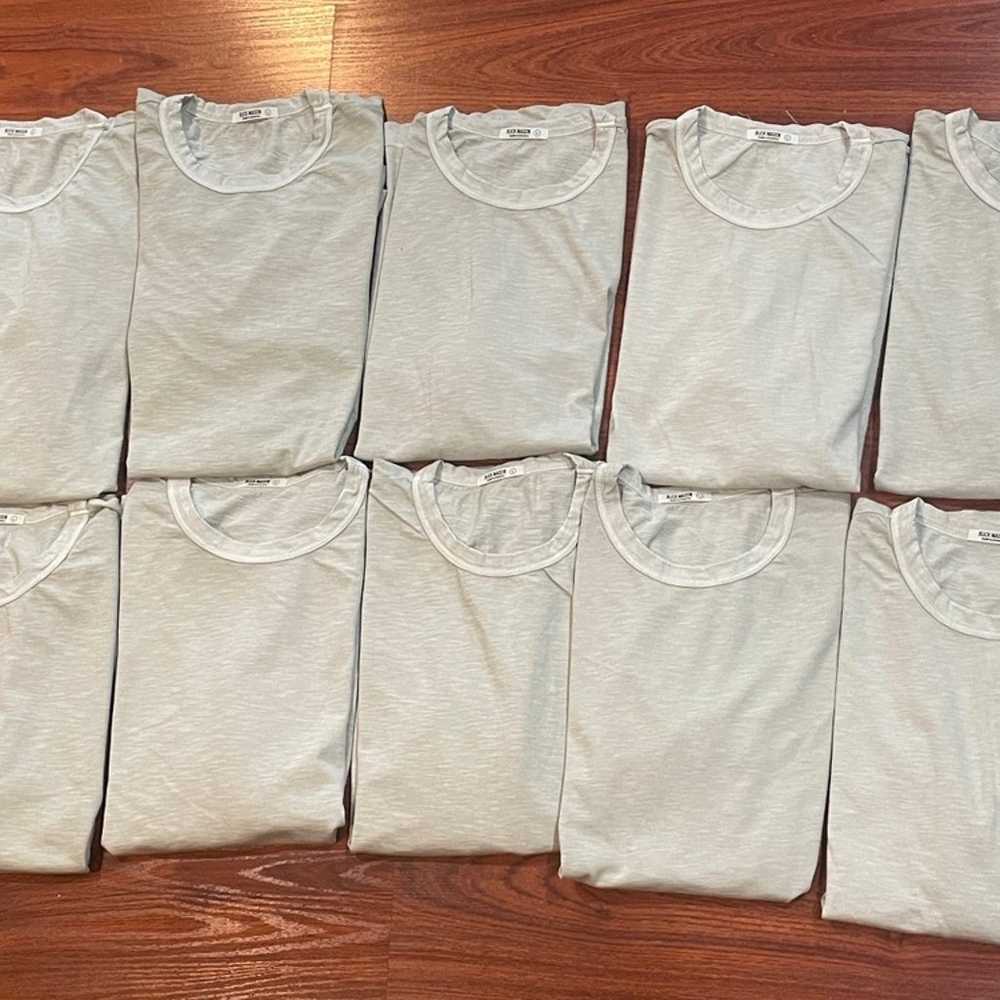 BUCK MASON LOT OF 10 SHIRTS BEIGE 3911 SIZE LARGE - image 1