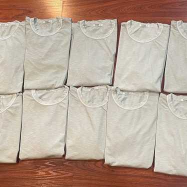 BUCK MASON LOT OF 10 SHIRTS BEIGE 3911 SIZE LARGE - image 1