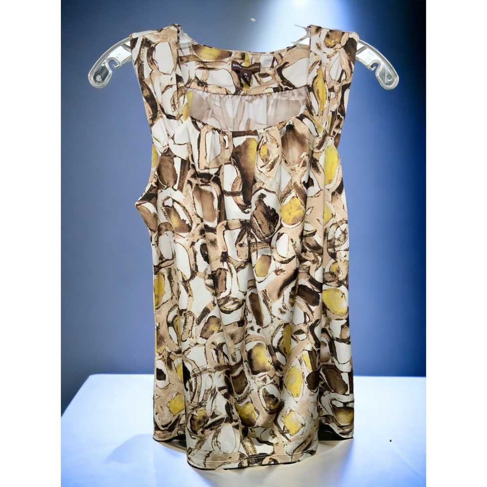 Designer Dana Buchman sleeveless brown camo pullo… - image 10