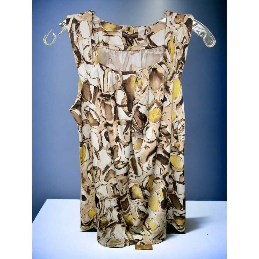 Designer Dana Buchman sleeveless brown camo pullo… - image 5