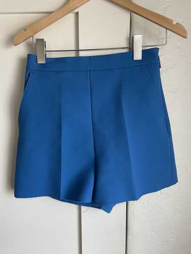 MSGM MSGM Blue Crepe Tailored Shorts