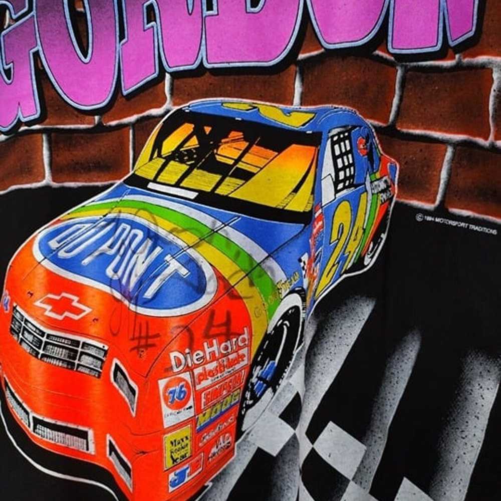Vintage 90s Jeff Gordon Ready To Rumble Black Tsh… - image 2