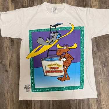 1993 Vintage Rocky and Bullwinkle T