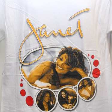 Vintage 90s Janet Jackson T Shirt World Tour 1993 Sz … - Gem