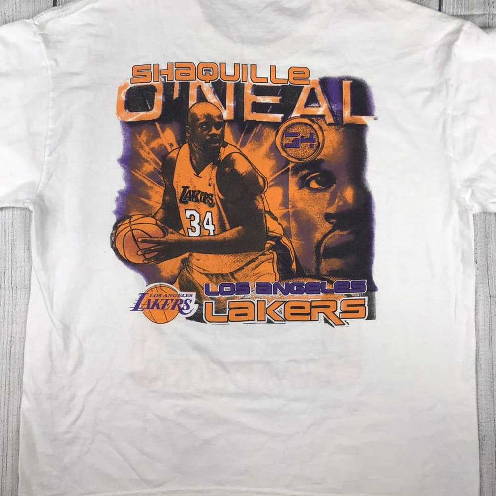 VTG 2002 Lakers 3Peat Shaq t-shirt *XL - image 5
