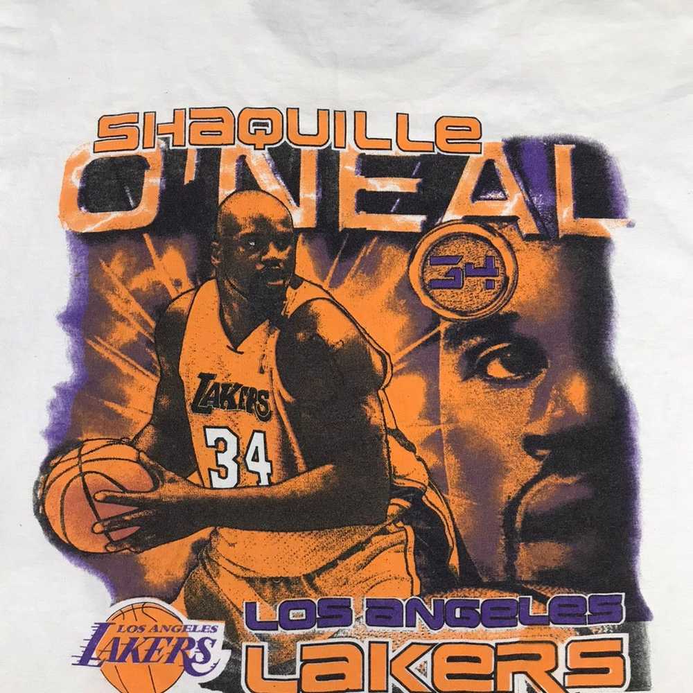 VTG 2002 Lakers 3Peat Shaq t-shirt *XL - image 6