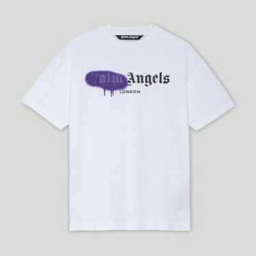 Palm Angels London Sprayed Logo T Shirt - image 1