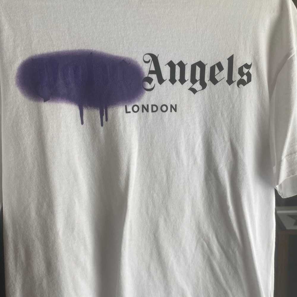 Palm Angels London Sprayed Logo T Shirt - image 2