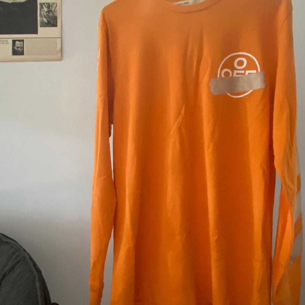 Off-white tape arrow orange long sleeve shirt / S… - image 3
