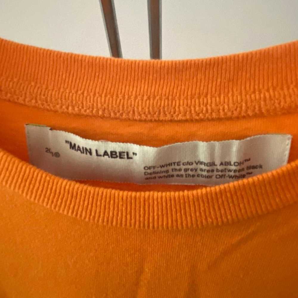 Off-white tape arrow orange long sleeve shirt / S… - image 5