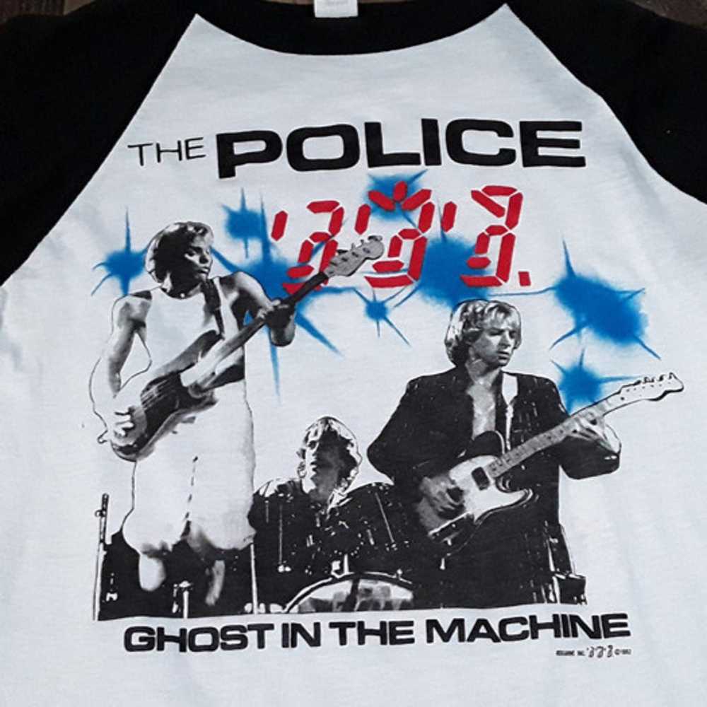 Vtg 80s The Police Ghost in the Machine T-Shirt 1… - image 4