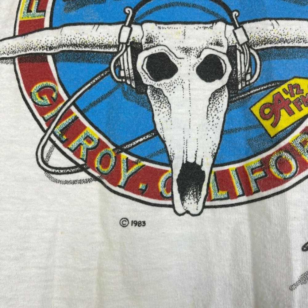 Vtg KFAT Country Radio 1975-1983 Jersey T-Shirt L… - image 6