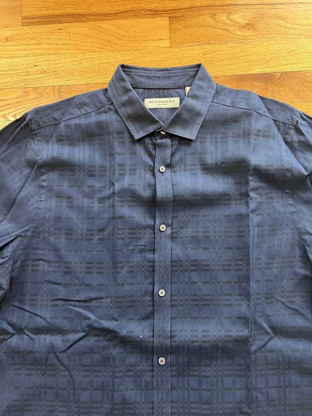 Burberry Navy Blue Burberry London Shirt Sz L - image 2