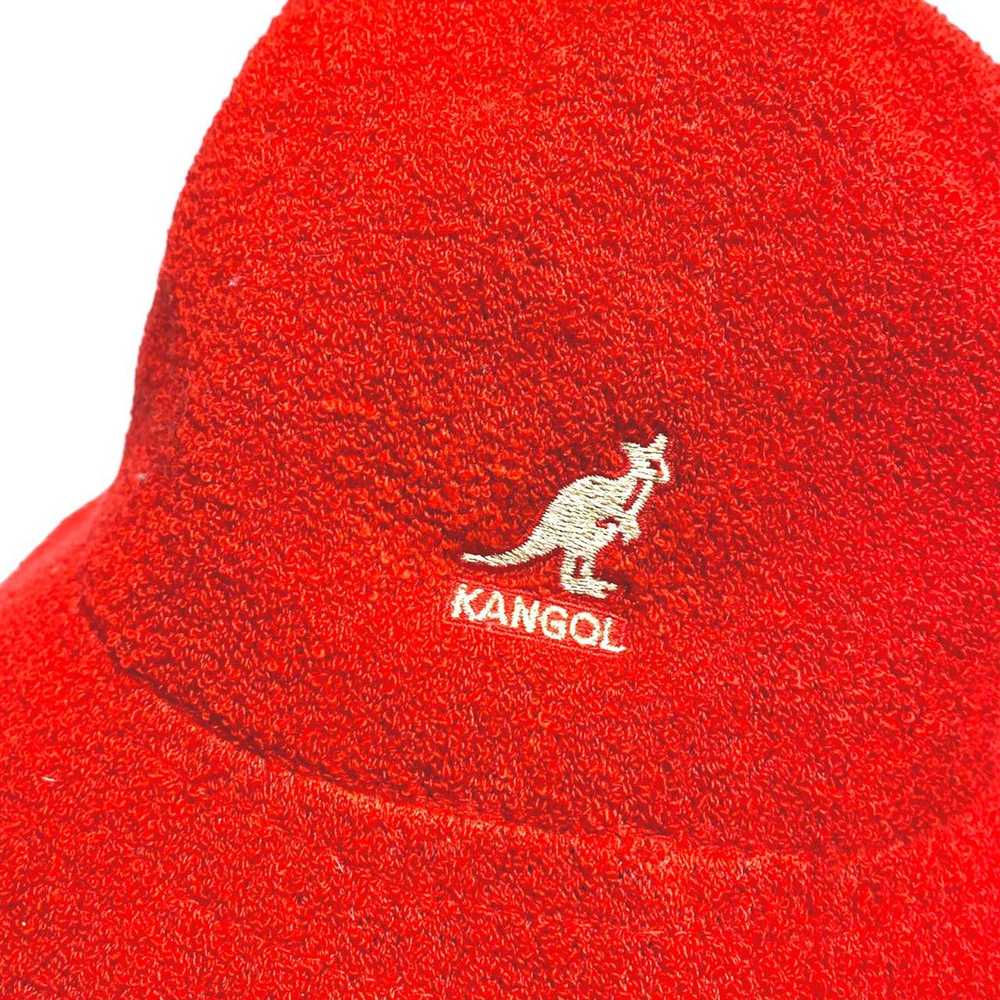 Kangol × Vintage KANGOL red fuzzy felt bucket hat - image 2