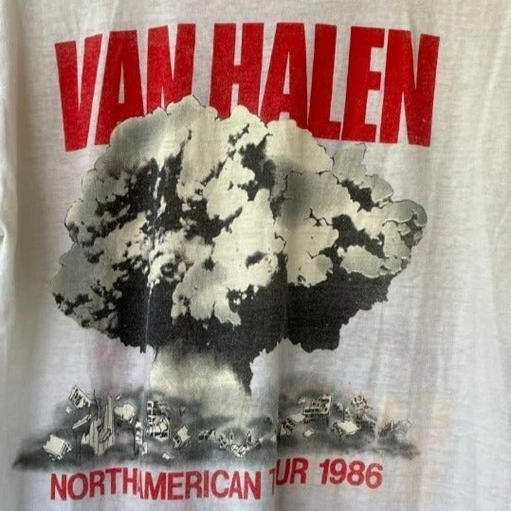 Van Halen Vintage 1986 Concert T-Shirt ***WAS $25… - image 4