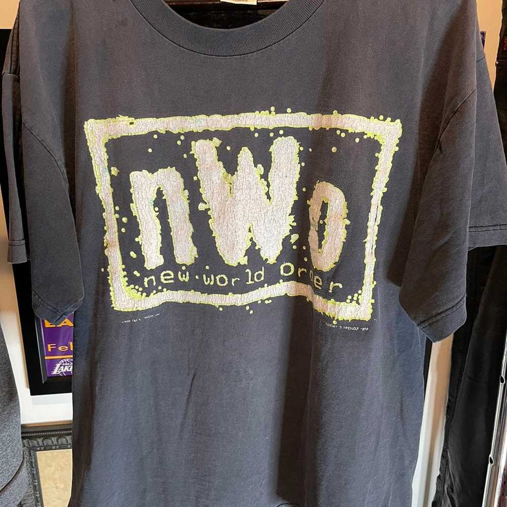 WCW NWO New World Order T-Shirt Size XL Glow In T… - image 2