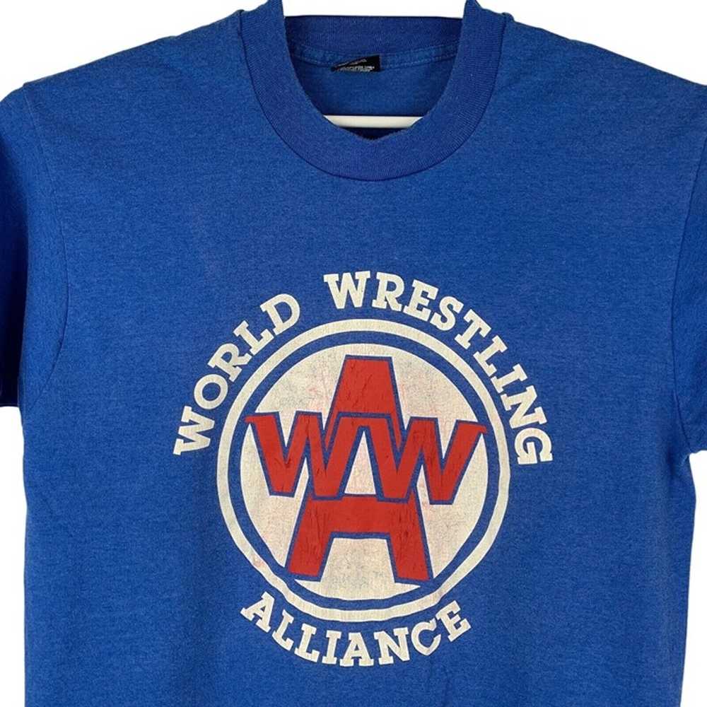 WWA World Wrestling Alliance Vintage 80s T Shirt … - image 1