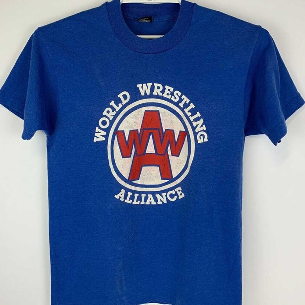 WWA World Wrestling Alliance Vintage 80s T Shirt … - image 2