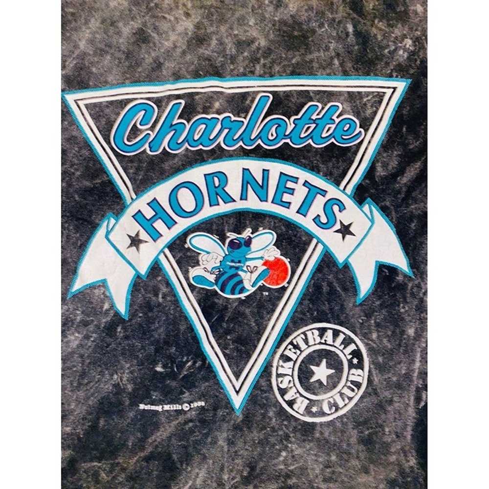 C7 Vintage Charlotte Hornets shirt top Nutmeg Mil… - image 2