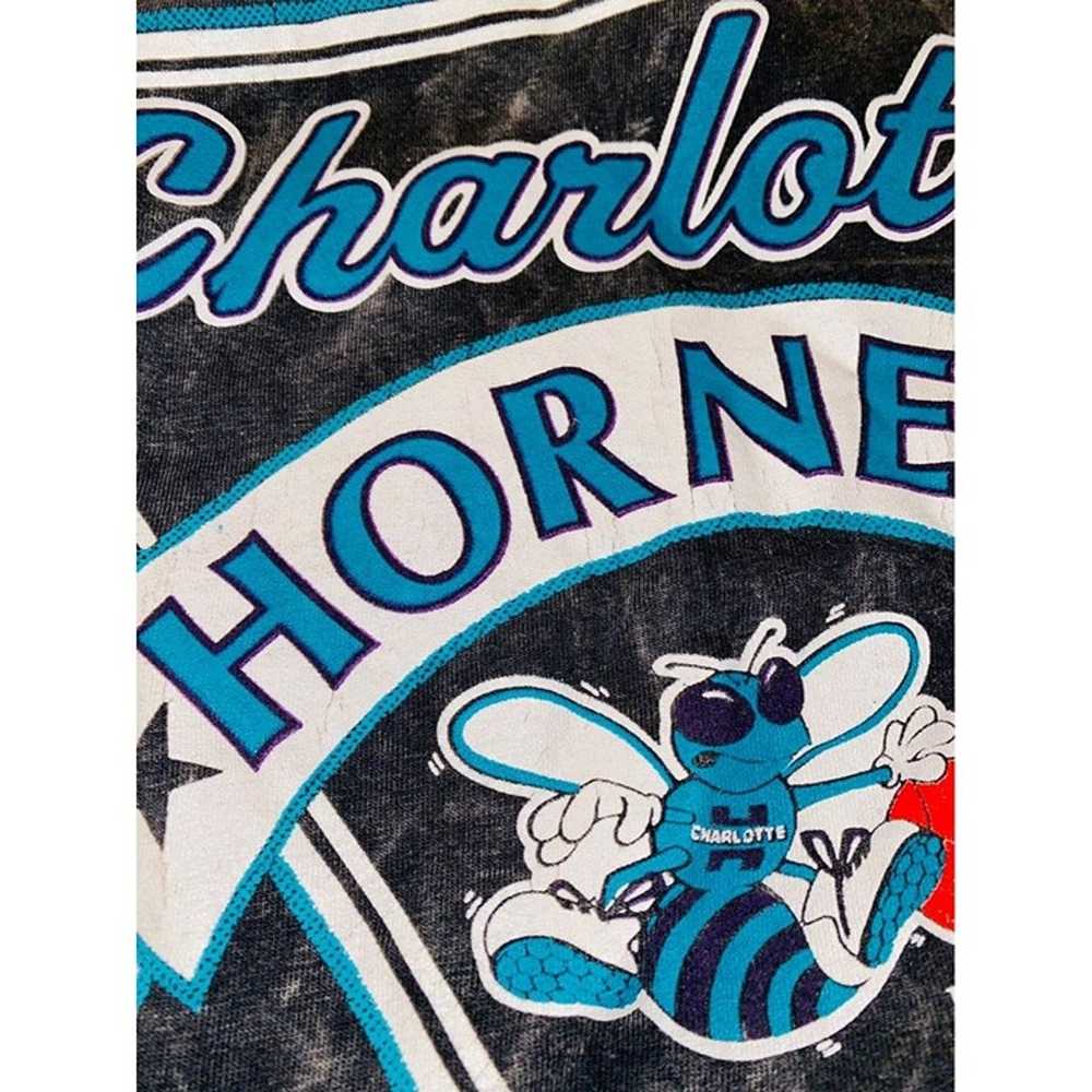 C7 Vintage Charlotte Hornets shirt top Nutmeg Mil… - image 7