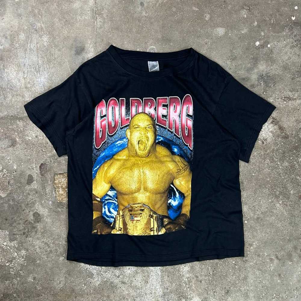Vintage 90s Goldberg WCW Wrestling Rap Tee Shirt - image 1
