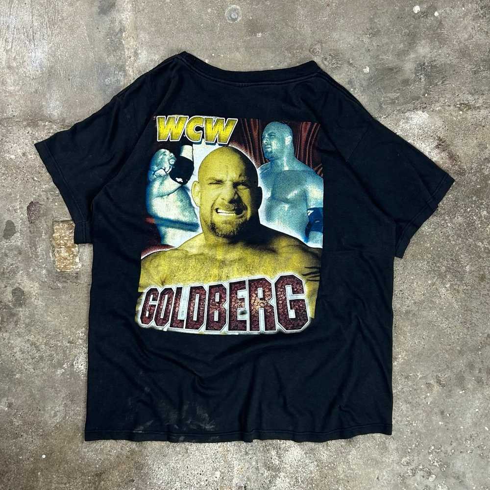 Vintage 90s Goldberg WCW Wrestling Rap Tee Shirt - image 2