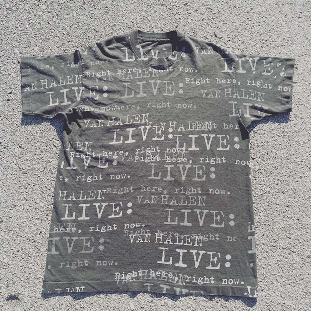 Van Halen all over print 1993 t shirt - image 3